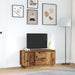 Dulap TV cu lumini LED, lemn vechi, 100x41x50 cm - WALTI WALTI