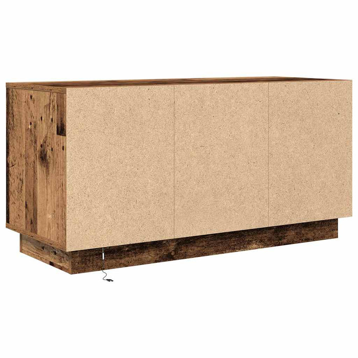 Dulap TV cu lumini LED, lemn vechi, 100x41x50 cm - WALTI WALTI