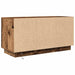 Dulap TV cu lumini LED, lemn vechi, 100x41x50 cm - WALTI WALTI