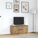 Comodă TV cu lumini LED, stejar artizanal, 100x41x50 cm - WALTI WALTI