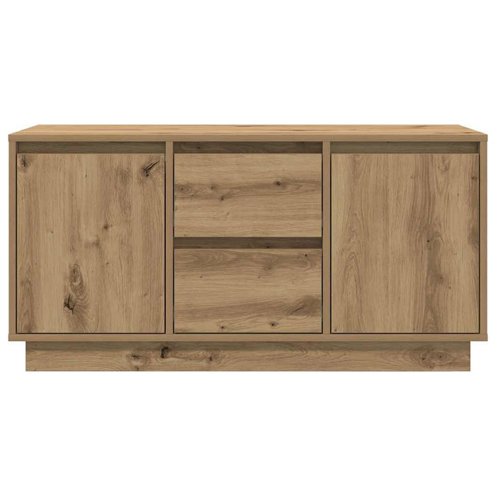 Comodă TV cu lumini LED, stejar artizanal, 100x41x50 cm - WALTI WALTI