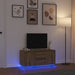 Comodă TV cu lumini LED, stejar artizanal, 100x41x50 cm - WALTI WALTI