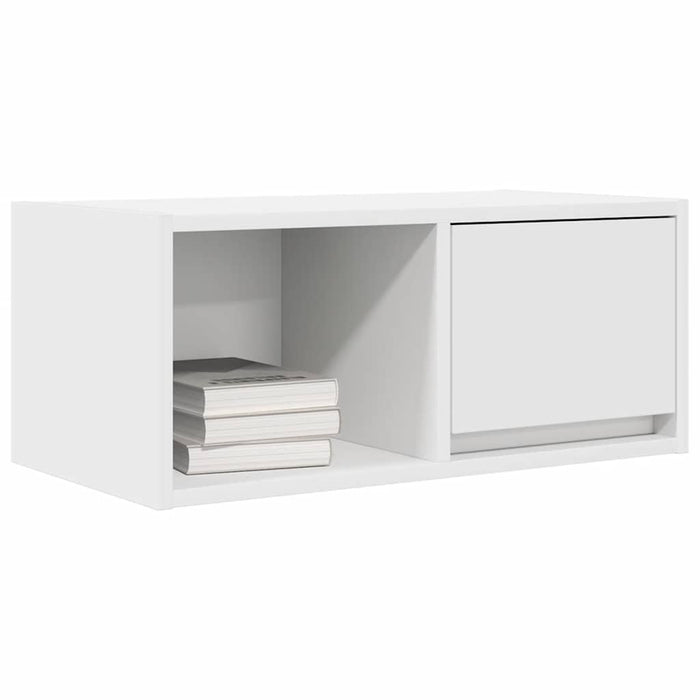 Comodă TV, alb, 60x31x25,5 cm, lemn prelucrat - WALTI WALTI