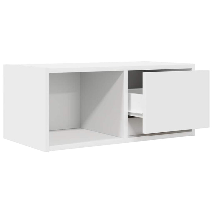 Comodă TV, alb, 60x31x25,5 cm, lemn prelucrat - WALTI WALTI