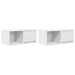 Dulapuri TV 2 buc Alb 60x31x25,5 cm Lemn prelucrat - WALTI WALTI