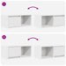 Dulapuri TV 2 buc Alb 60x31x25,5 cm Lemn prelucrat - WALTI WALTI