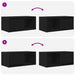 Dulap TV Stejar negru 60x31x25,5 cm Lemn prelucrat - WALTI WALTI