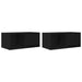 Dulapuri TV 2 buc stejar negru 60x31x25,5 cm lemn prelucrat - WALTI WALTI