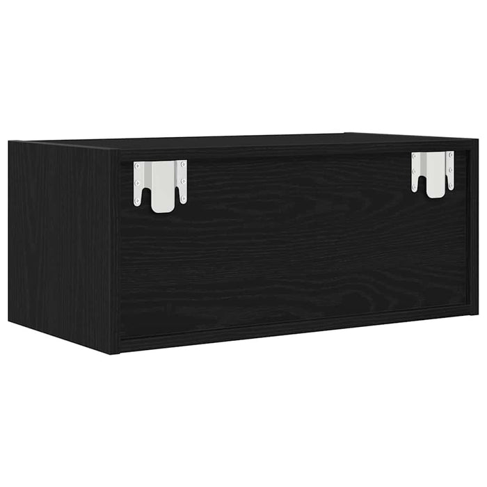 Dulapuri TV 2 buc stejar negru 60x31x25,5 cm lemn prelucrat - WALTI WALTI