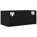 Dulapuri TV 2 buc stejar negru 60x31x25,5 cm lemn prelucrat - WALTI WALTI