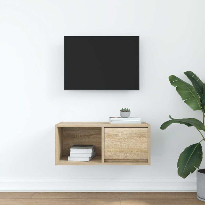 Dulap TV Stejar Sonoma 60x31x25,5 cm Lemn prelucrat - WALTI WALTI