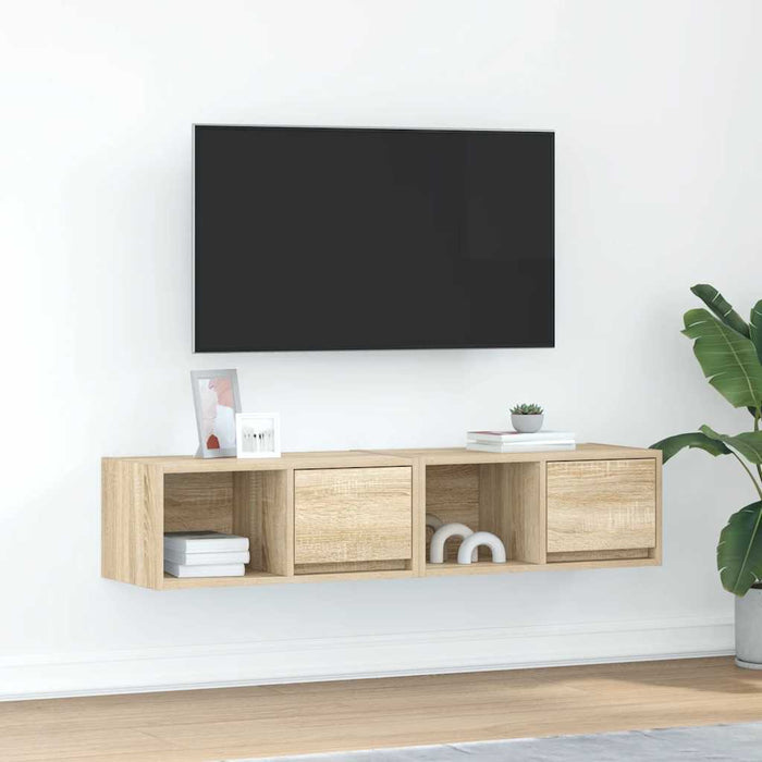 Dulapuri TV 2 buc Stejar Sonoma 60x31x25,5 cm Lemn prelucrat - WALTI WALTI