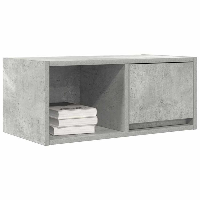 Dulap TV Beton Gri 60x31x25,5 cm Lemn prelucrat - WALTI WALTI