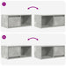 Dulap TV Beton Gri 60x31x25,5 cm Lemn prelucrat - WALTI WALTI