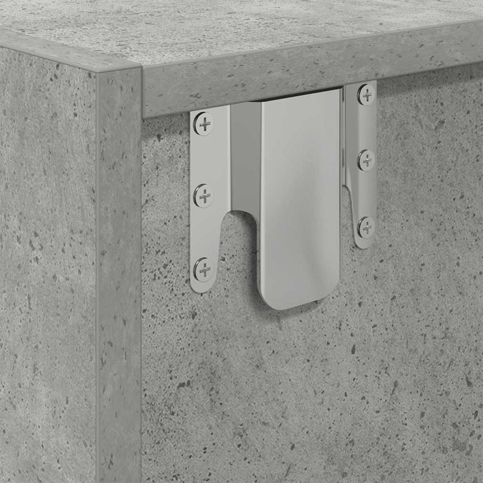 Dulap TV Beton Gri 60x31x25,5 cm Lemn prelucrat - WALTI WALTI
