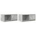 Dulapuri TV 2 buc Beton Gri 60x31x25,5 cm Lemn prelucrat - WALTI WALTI