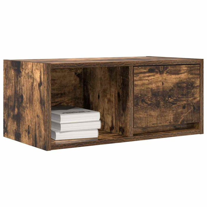 Dulap TV stejar afumat 60x31x25,5 cm din lemn de prelucrare - WALTI WALTI