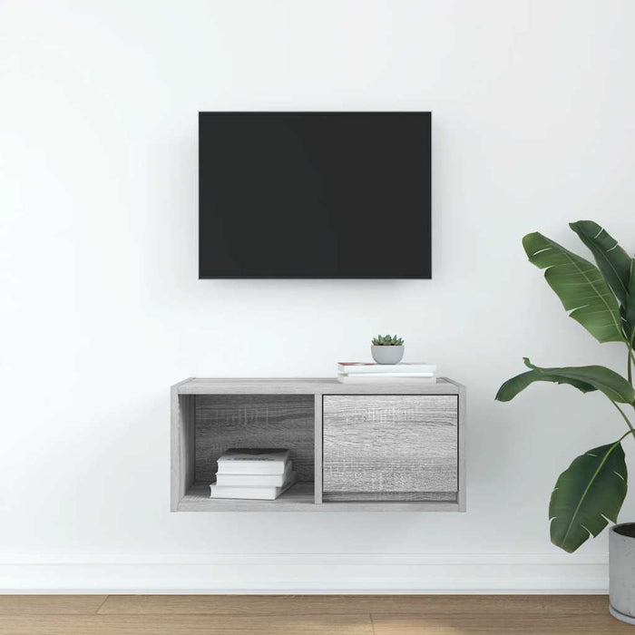 Dulap TV Gri Sonoma 60x31x25,5 cm lemn prelucrat - WALTI WALTI