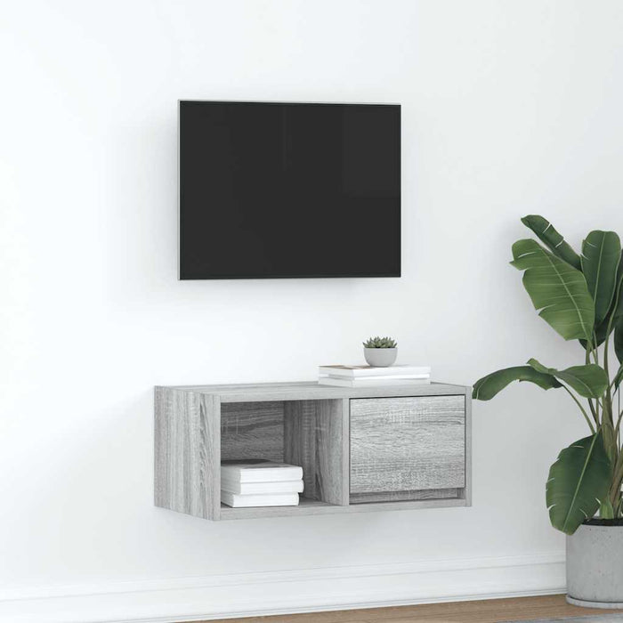 Dulap TV Gri Sonoma 60x31x25,5 cm lemn prelucrat - WALTI WALTI