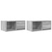 Dulapuri TV 2 buc Gri Sonoma 60x31x25,5 cm Lemn prelucrat - WALTI WALTI