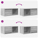 Dulapuri TV 2 buc Gri Sonoma 60x31x25,5 cm Lemn prelucrat - WALTI WALTI