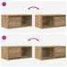 Dulapuri TV 2 buc Stejar Artisan 60x31x25,5 cm Lemn prelucrat - WALTI WALTI