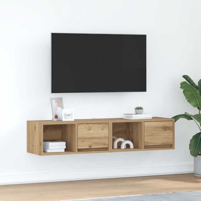 Dulapuri TV 2 buc Stejar Artisan 60x31x25,5 cm Lemn prelucrat - WALTI WALTI