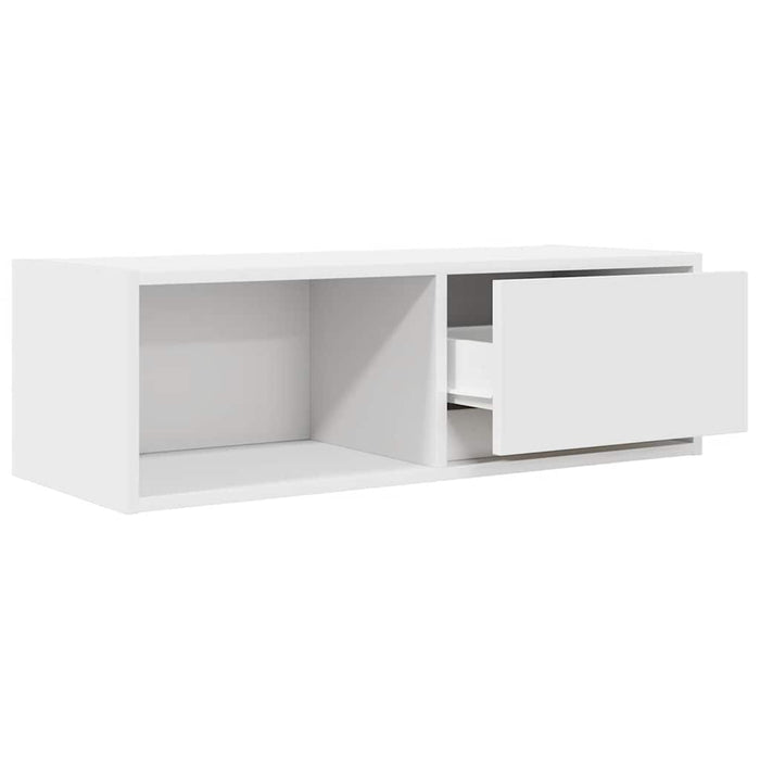 Dulap TV alb 80x31x25,5 cm lemn prelucrat - WALTI WALTI