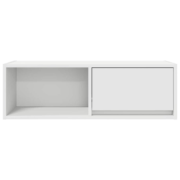 Dulap TV alb 80x31x25,5 cm lemn prelucrat - WALTI WALTI