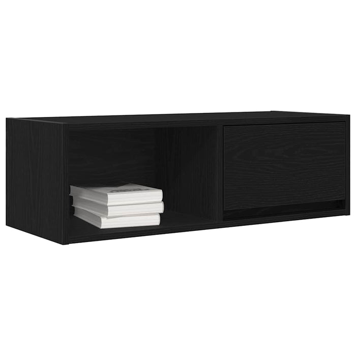 Dulap TV Stejar negru 80x31x25,5 cm Lemn prelucrat - WALTI WALTI