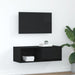 Dulap TV Stejar negru 80x31x25,5 cm Lemn prelucrat - WALTI WALTI