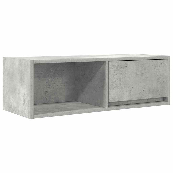 Dulap TV Beton Gri 80x31x25,5 cm Lemn prelucrat - WALTI WALTI