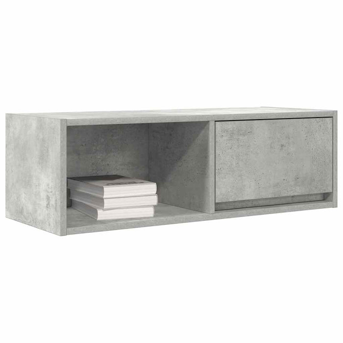 Dulap TV Beton Gri 80x31x25,5 cm Lemn prelucrat - WALTI WALTI
