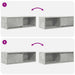 Dulap TV Beton Gri 80x31x25,5 cm Lemn prelucrat - WALTI WALTI