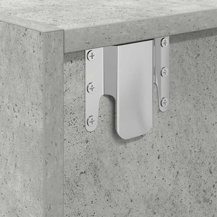 Dulap TV Beton Gri 80x31x25,5 cm Lemn prelucrat - WALTI WALTI