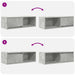 Dulapuri TV 2 buc Beton Gri 80x31x25,5 cm Lemn prelucrat - WALTI WALTI