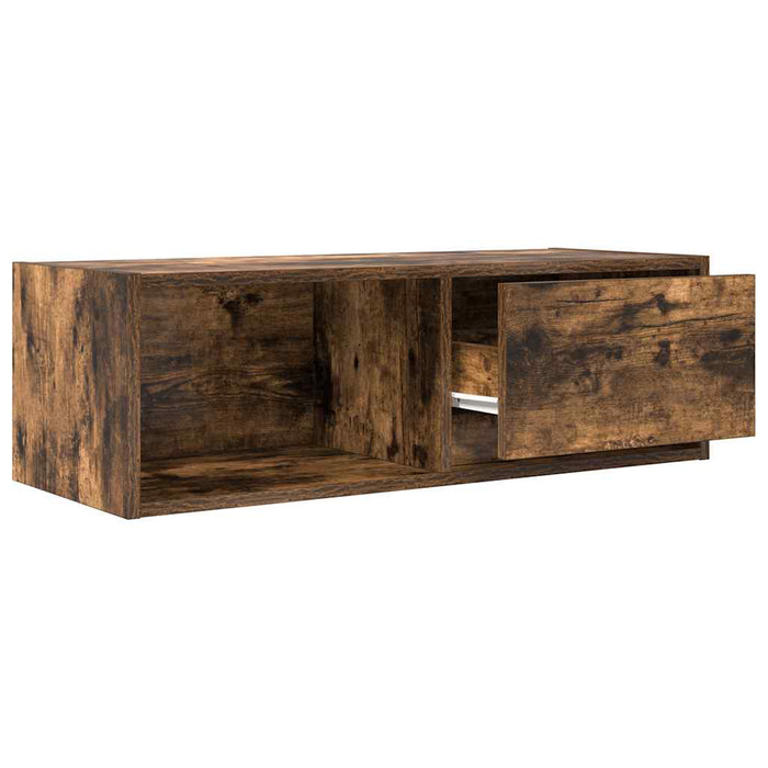 Dulap TV stejar afumat 80x31x25,5 cm din lemn de prelucrare - WALTI WALTI