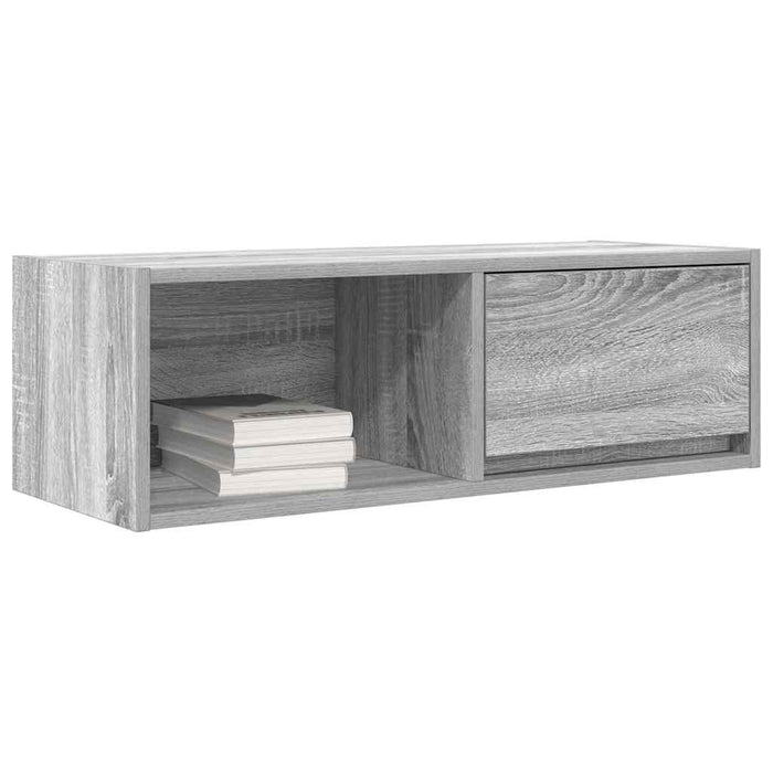 Dulap TV Gri Sonoma 80x31x25,5 cm lemn prelucrat - WALTI WALTI