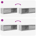 Dulap TV Gri Sonoma 80x31x25,5 cm lemn prelucrat - WALTI WALTI