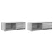 Dulapuri TV 2 buc Gri Sonoma 80x31x25,5 cm Lemn prelucrat - WALTI WALTI