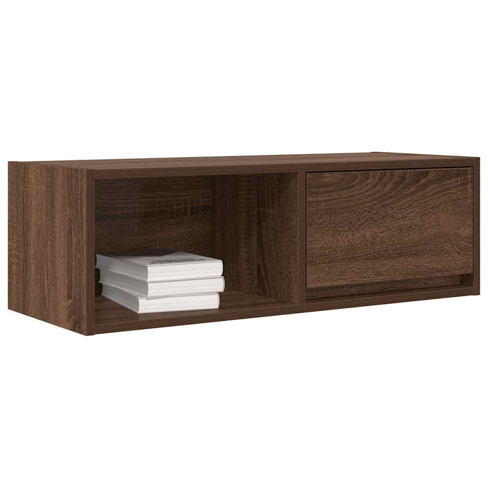 Dulap TV Stejar maro 80x31x25,5 cm Lemn prelucrat WALTI