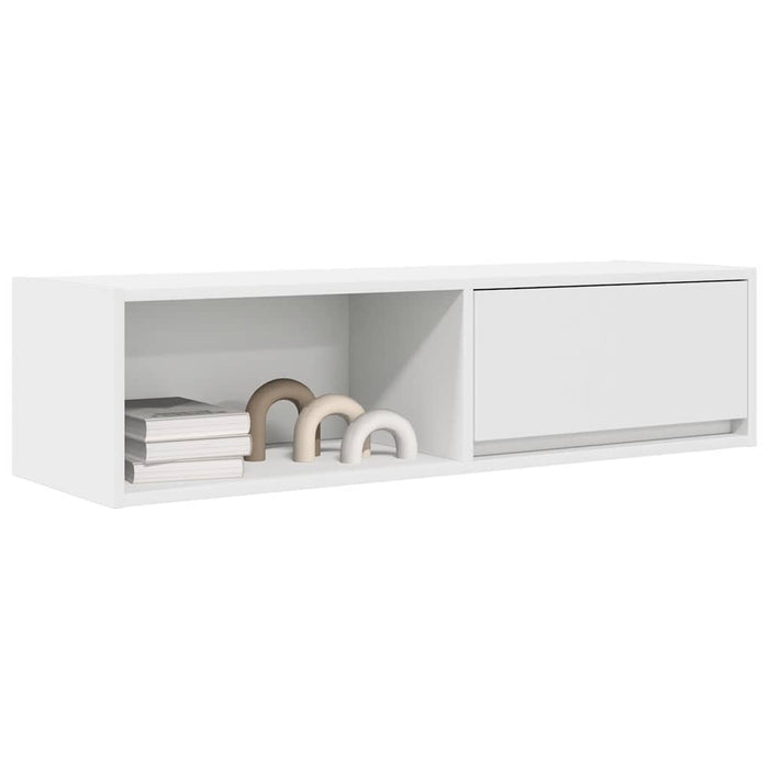 Dulap TV alb 100x31x25,5 cm lemn prelucrat - WALTI WALTI