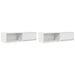 Dulapuri TV 2 buc Alb 100x31x25,5 cm Lemn prelucrat - WALTI WALTI