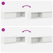 Dulapuri TV 2 buc Alb 100x31x25,5 cm Lemn prelucrat - WALTI WALTI