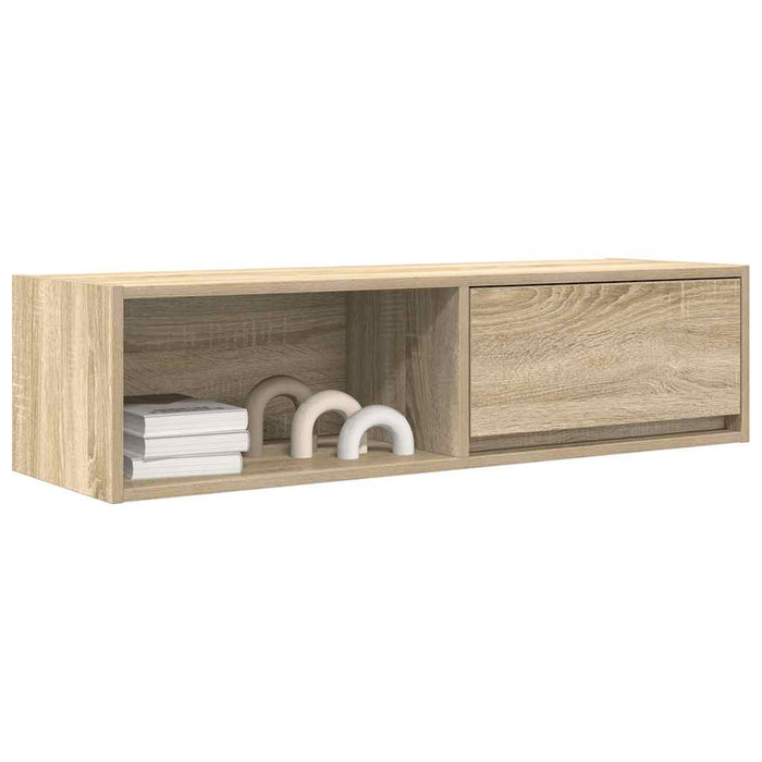 Comodă TV, stejar sonoma, 100x31x25,5 cm, lemn prelucrat - WALTI WALTI