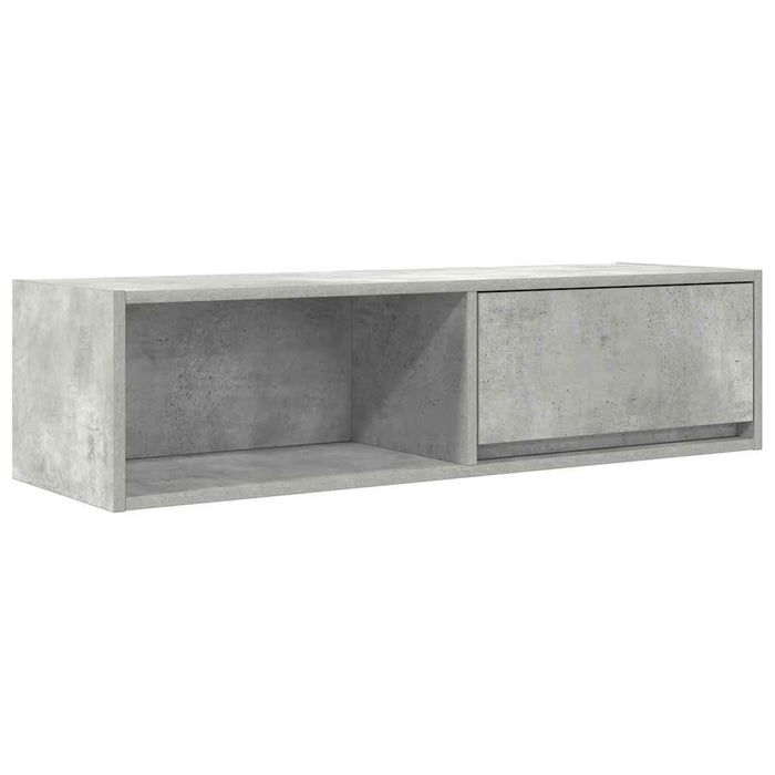 Comodă TV, gri beton, 100x31x25,5 cm, lemn prelucrat - WALTI WALTI
