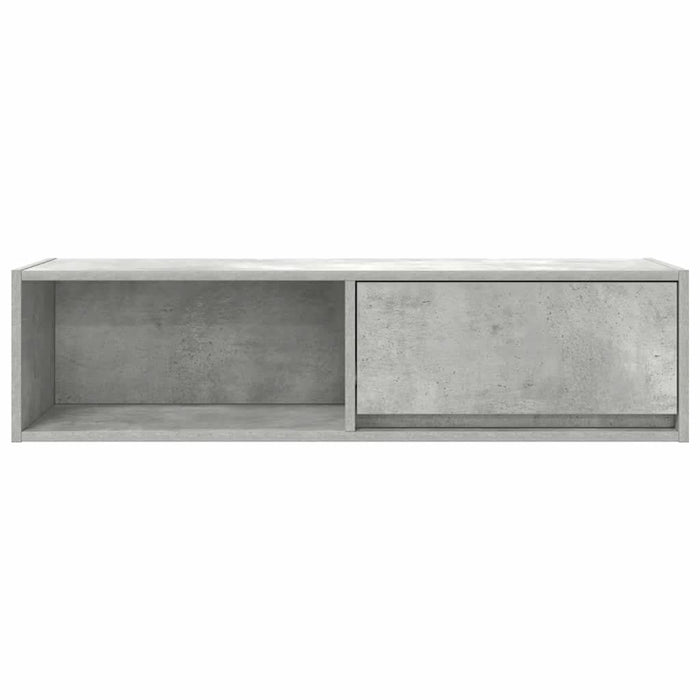 Comodă TV, gri beton, 100x31x25,5 cm, lemn prelucrat - WALTI WALTI