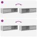 Dulapuri TV 2 buc Gri Sonoma 100x31x25,5 cm Lemn prelucrat - WALTI WALTI