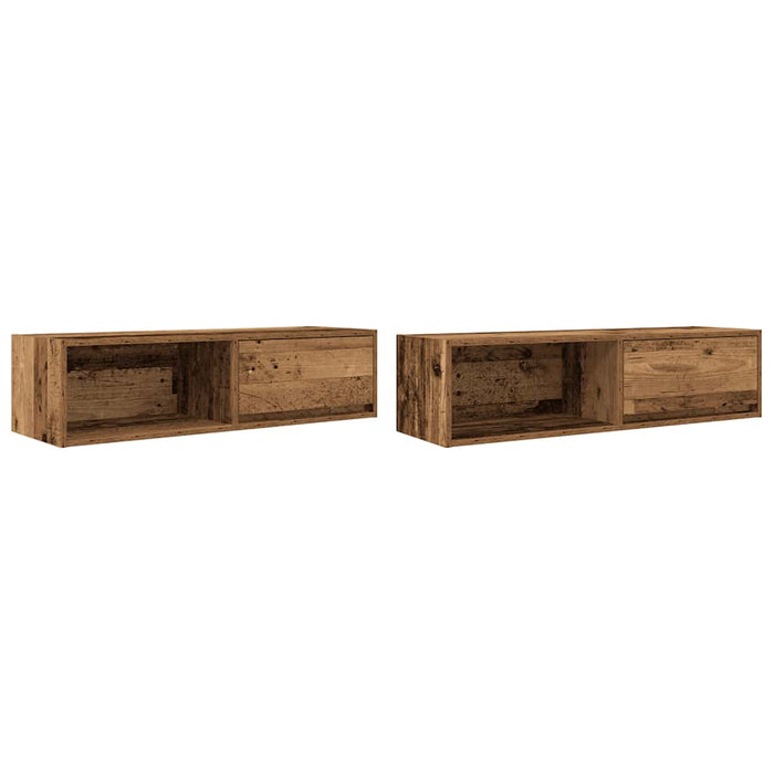 Dulapuri TV 2 buc Lemn vechi 100x31x25,5 cm Lemn prelucrat - WALTI WALTI