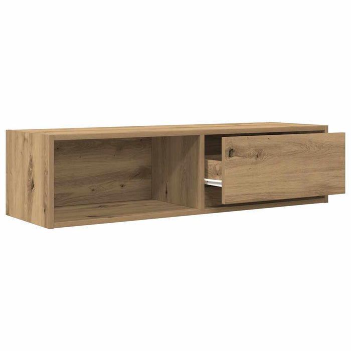 Dulap TV Artisan Stejar 100x31x25,5 cm Lemn prelucrat WALTI